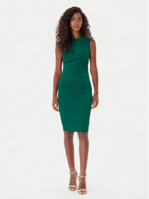 Rinascimento Sukienka koktajlowa CFC0125332003 Zielony Slim Fit