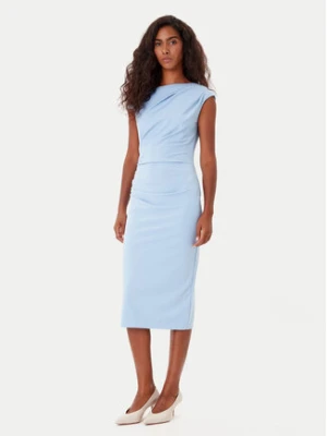 Rinascimento Sukienka koktajlowa CFC0125334003 Błękitny Slim Fit