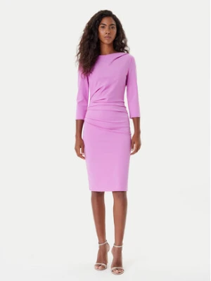 Rinascimento Sukienka koktajlowa CFC0126154003 Różowy Slim Fit