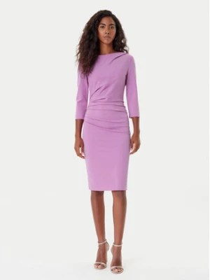 Rinascimento Sukienka koktajlowa CFC0126154003 Różowy Slim Fit