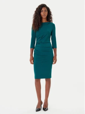 Rinascimento Sukienka koktajlowa CFC0126154003 Zielony Slim Fit