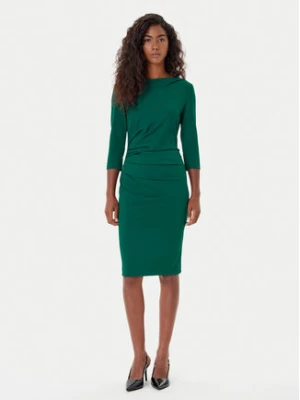 Rinascimento Sukienka koktajlowa CFC0126154003 Zielony Slim Fit