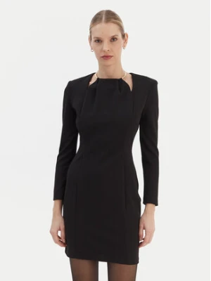 Rinascimento Sukienka koktajlowa CFC0126529003 Czarny Slim Fit