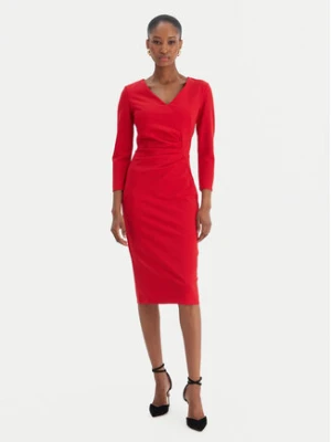 Rinascimento Sukienka koktajlowa CFC0126655003 Czerwony Slim Fit