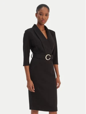 Rinascimento Sukienka koktajlowa CFC0126777003 Czarny Slim Fit