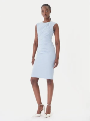 Rinascimento Sukienka koktajlowa CFC0127683003 Błękitny Slim Fit