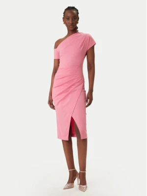 Rinascimento Sukienka koktajlowa CFC0127793003 Różowy Slim Fit