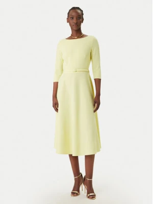 Rinascimento Sukienka koktajlowa CFC0127892003 Żółty Regular Fit