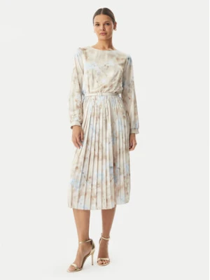 Rinascimento Sukienka koktajlowa CFC0127960003 Beżowy jasny Regular Fit