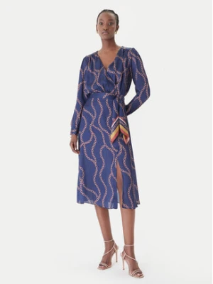 Rinascimento Sukienka koktajlowa CFC0128008003 Granatowy Regular Fit