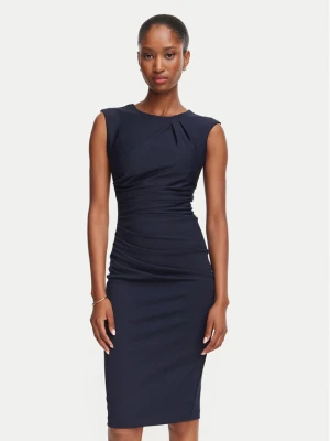 Rinascimento Sukienka koktajlowa CFC0130273003 Granatowy Slim Fit