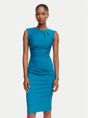 Rinascimento Sukienka koktajlowa CFC0130273003 Niebieski Slim Fit