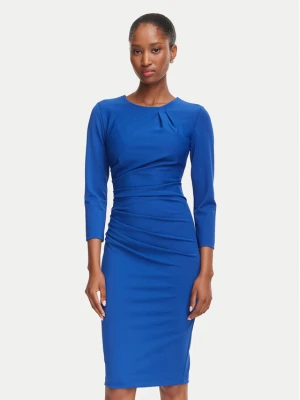 Rinascimento Sukienka koktajlowa CFC0130327003 Niebieski Slim Fit