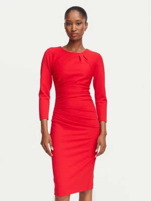Rinascimento Sukienka koktajlowa CFC0131064003 Czerwony Slim Fit