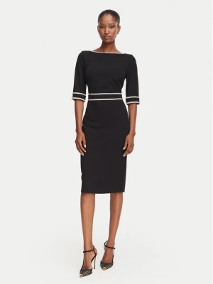 Rinascimento Sukienka koktajlowa CFC0131086003 Czarny Slim Fit