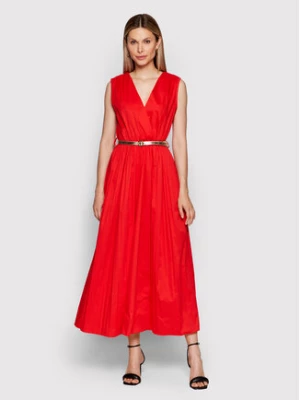 Rinascimento Sukienka letnia CFC0018569002 Czerwony Regular Fit