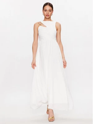 Rinascimento Sukienka wieczorowa CFC0018963002 Biały Regular Fit