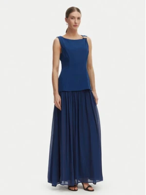 Rinascimento Sukienka wieczorowa CFC0020281002 Niebieski Slim Fit