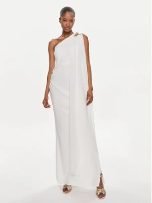 Rinascimento Sukienka wieczorowa CFC0117713003 Biały Regular Fit