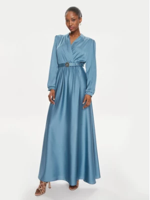 Rinascimento Sukienka wieczorowa CFC0117875003 Niebieski Regular Fit