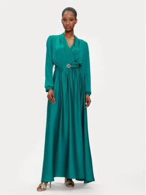 Rinascimento Sukienka wieczorowa CFC0117875003 Zielony Regular Fit
