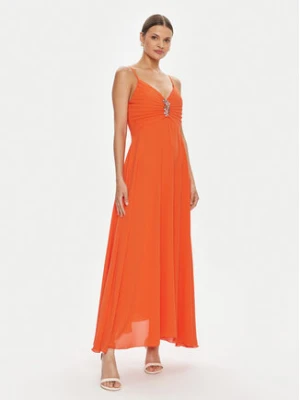 Rinascimento Sukienka wieczorowa CFC0119076003 Pomarańczowy Relaxed Fit