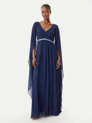 Rinascimento Sukienka wieczorowa CFC0123079003 Granatowy Regular Fit