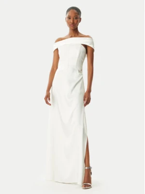 Rinascimento Sukienka wieczorowa CFC0123802003 Biały Regular Fit