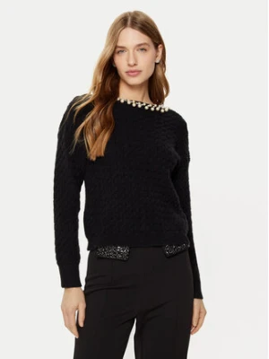 Rinascimento Sweter CFM0011717003 Czarny Regular Fit
