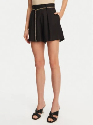 Rinascimento Szorty materiałowe CFC0124444003 Czarny Regular Fit