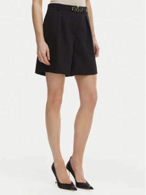 Rinascimento Szorty materiałowe CFC0127761003 Czarny Regular Fit