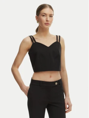 Rinascimento Top CFC0127891003 Czarny Slim Fit