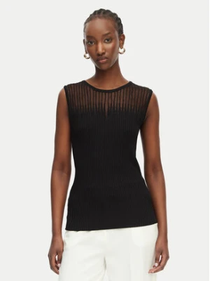 Rinascimento Top CFM0012239003 Czarny Slim Fit