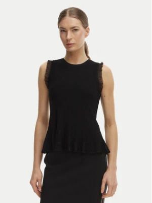 Rinascimento Top CFM0012241003 Czarny Slim Fit