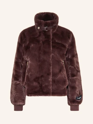 Rino & Pelle Bluzon Ze Sztucznego Futra Ambra braun