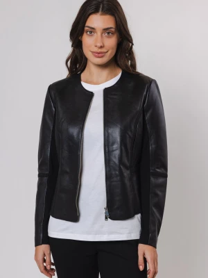 Rino & Pelle Damska kurtka skórzana - Torri Kobiety czarny jednolity,