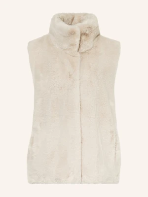 Rino & Pelle Kamizelka Ze Sztucznego Futra beige