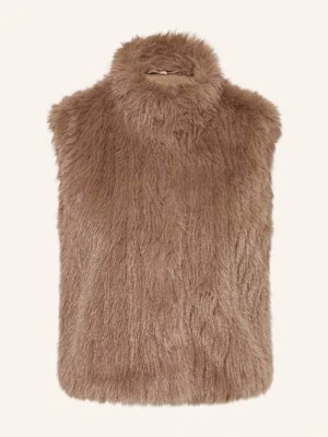 Rino & Pelle Kamizelka Ze Sztucznego Futra Dava braun
