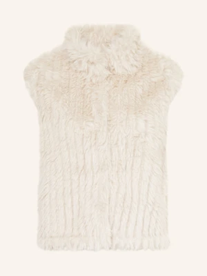 Rino & Pelle Kamizelka Ze Sztucznego Futra Dava weiss