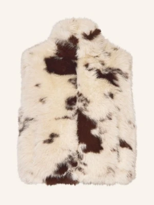 Rino & Pelle Kamizelka Ze Sztucznego Futra weiss