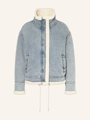 Rino & Pelle Kurtka Beck Z Imitacji Skóry Ze Sztucznym Futrem blau