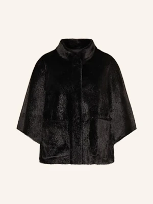 Rino & Pelle Peleryna Ze Sztucznego Futra Dewi schwarz