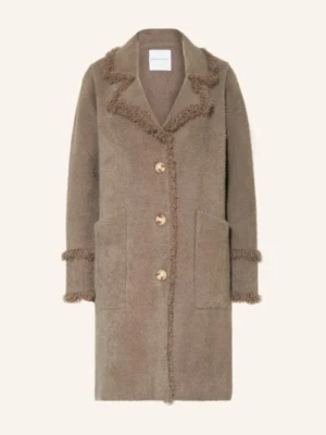 Rino & Pelle Płaszcz Dzianinowy Catena beige