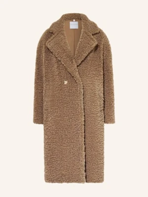 Rino & Pelle Płaszcz Z Pluszowego Materiału beige