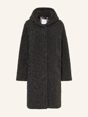 Rino & Pelle Płaszcz Z Pluszowego Materiału grau