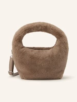 Rino & Pelle Torebka Na Ramię Z Sztucznego Futra Cheryl beige
