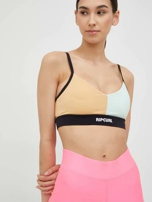 Rip Curl biustonosz sportowy mirage run swim surf kolor turkusowy gładki