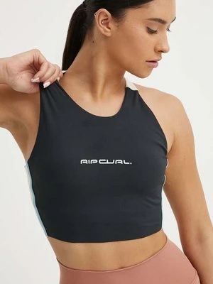 Rip Curl biustonosz sportowy Revival kolor czarny wzorzysty