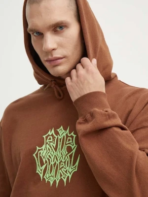 Rip Curl bluza bawełniana brązowy