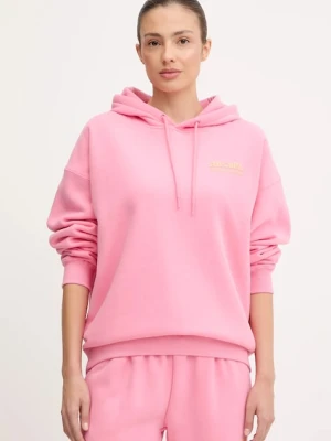 Rip Curl bluza SURF PUFF HERITAGE damska kolor różowy z kapturem z nadrukiem 06AWFL